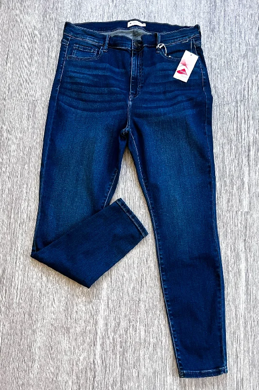 Rise Above The Rest Skinny Jean - Dark Denim - WITH LYCRA