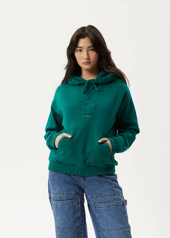 AFENDS Womens Blossom - Pull On Hood - Pine