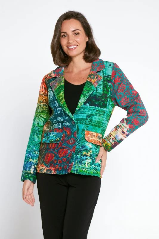 Digital Print Cotton Blazer - Marrakesh Mirage