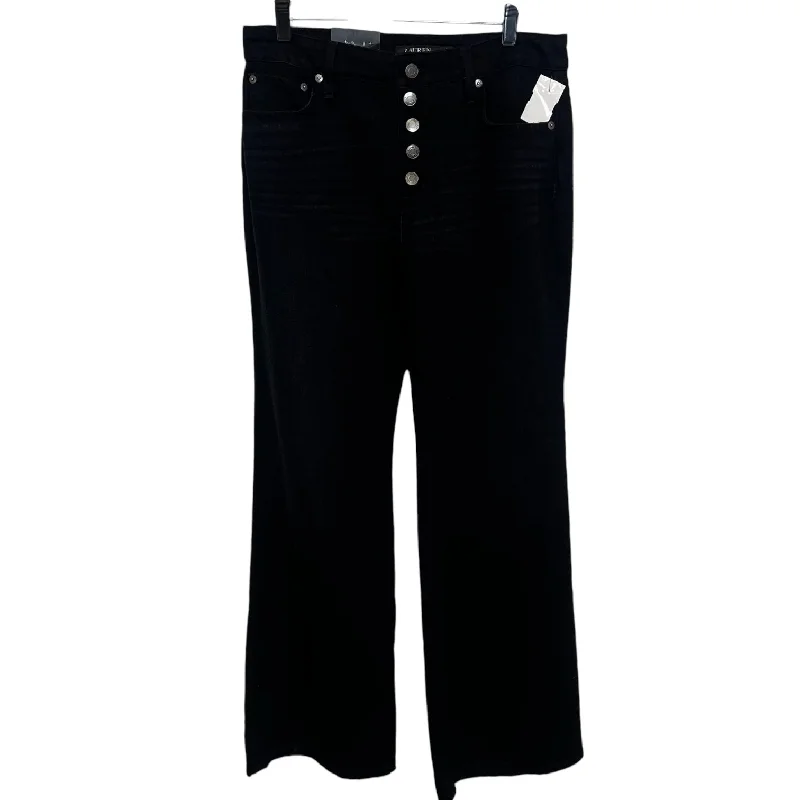 High rise flare Jeans By Ralph Lauren Black Label In Black, Size: 10 P