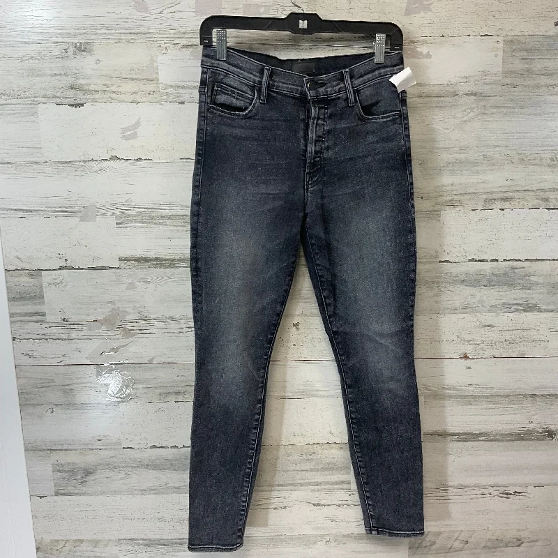 Jeans Skinny By Mother In Black Denim, Size: 6