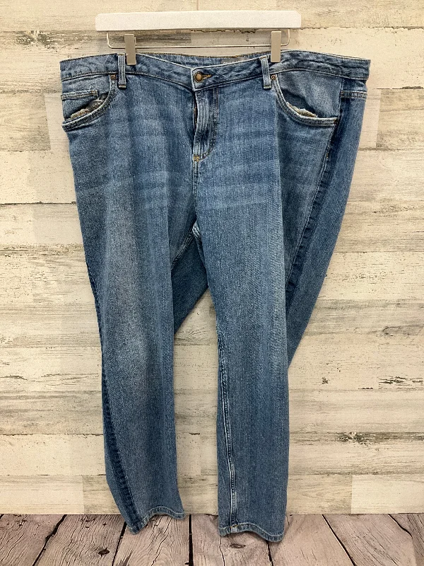 Jeans Straight By Falls Creek In Blue Denim, Size: 22