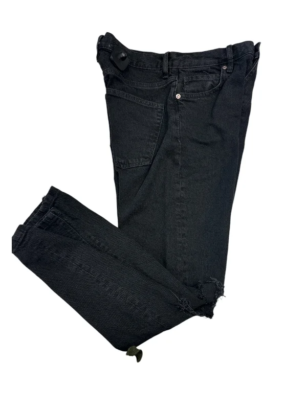 Jeans Straight By We The Free In Black Denim, Size: 2