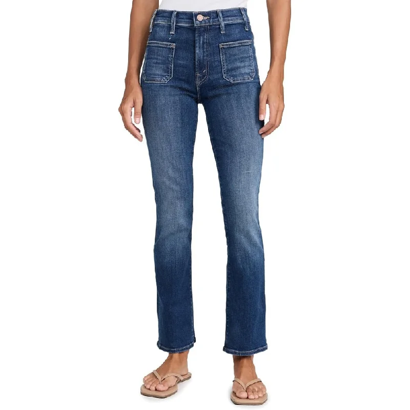 MOTHER Women's The Patch Pocket Insider Flood Jeans, On Your Left