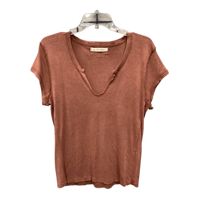 Top Short Sleeve Basic By We The Free In Red, Size: Xl