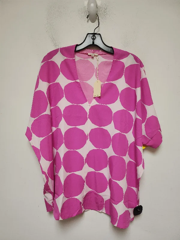 Top Short Sleeve By Jodifl In Pink, Size: L