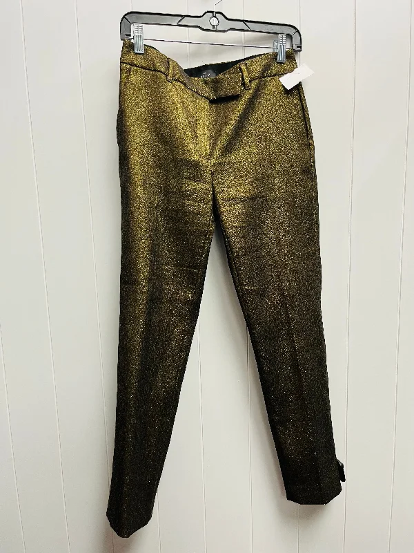 Pants Dress By White House Black Market In Gold, Size: 4