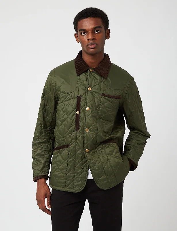 Barbour x Engineered Garments Staten Quilted Jacket - Olive Green