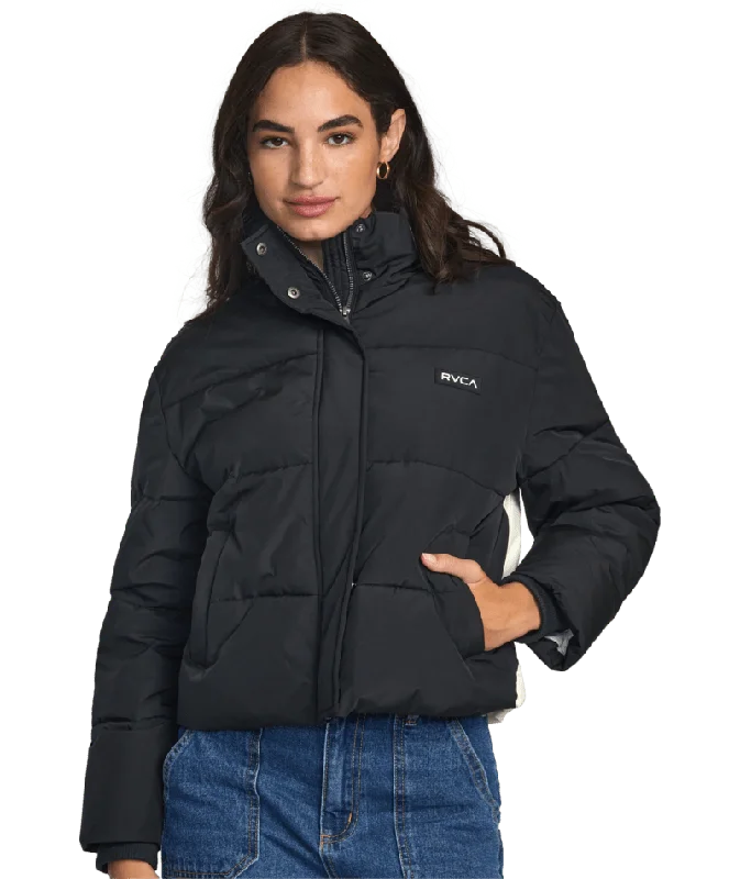 RVCA Women's Cloud Puffer Jacket RVCA Black