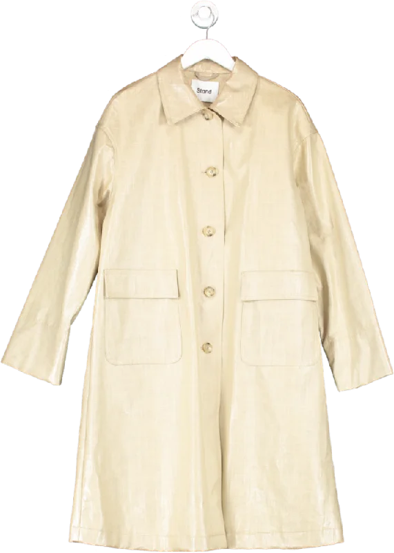 Stand Beige Oversized Debbie Coat One Size