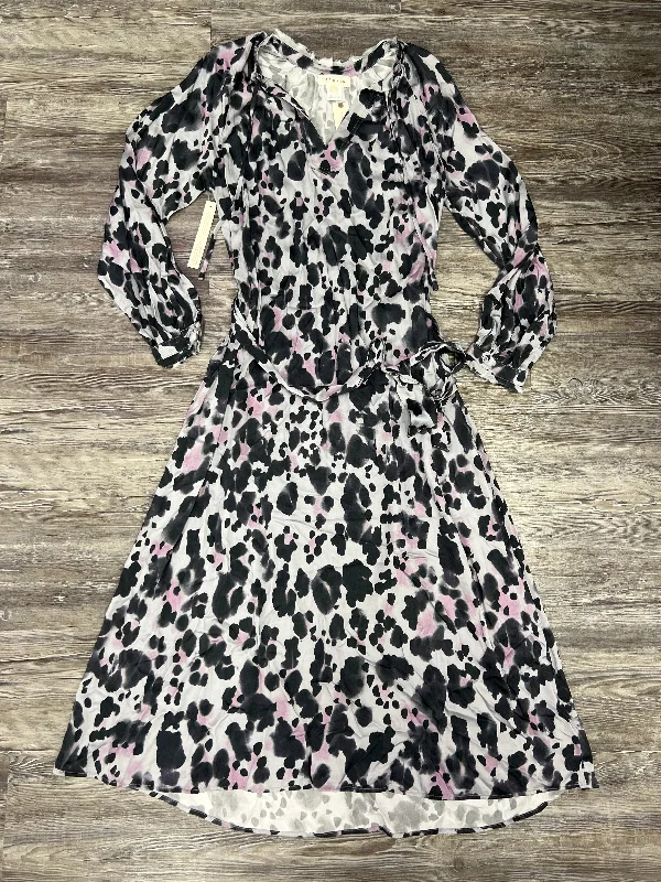 Dress Casual Midi By Cloth & Stone In Animal Print, Size: L