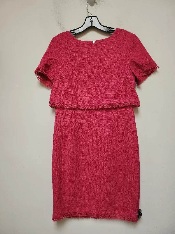 Dress Casual Midi By Karl Lagerfeld In Pink, Size: M