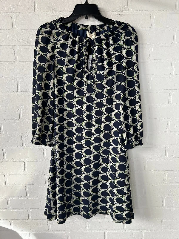 Dress Casual Midi By Moulinette Soeurs In Blue & Cream, Size: Xs