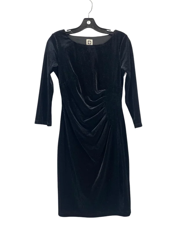 Dress Party Midi By Anne Klein In Black, Size: 2