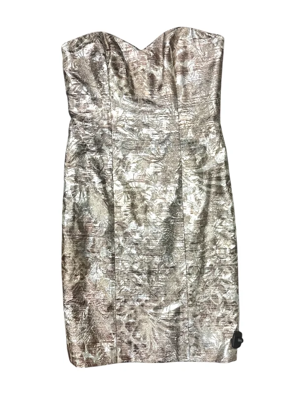 Dress Party Midi By Badgley Mischka In Gold, Size: 6