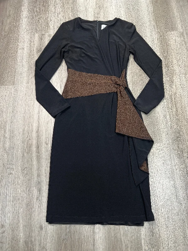 Dress Party Midi By Joseph Ribkoff In Black, Size: Xs