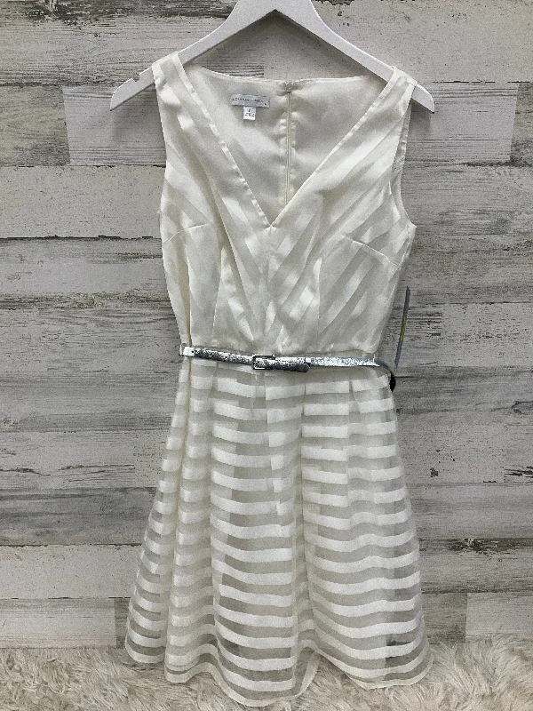 Dress Party Midi By London Times In Ivory, Size: S