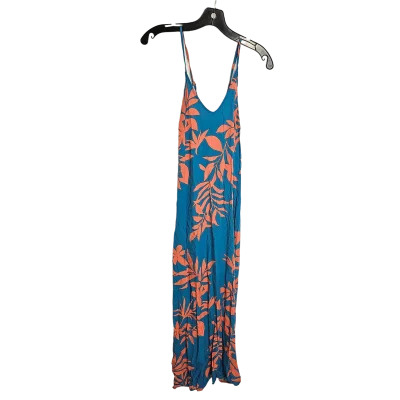 Blue & Orange Dress Casual Maxi Old Navy, Size S