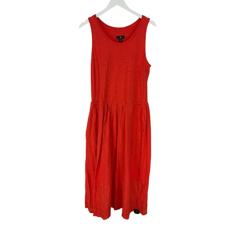 Orange Dress Casual Maxi Jason Wu, Size M