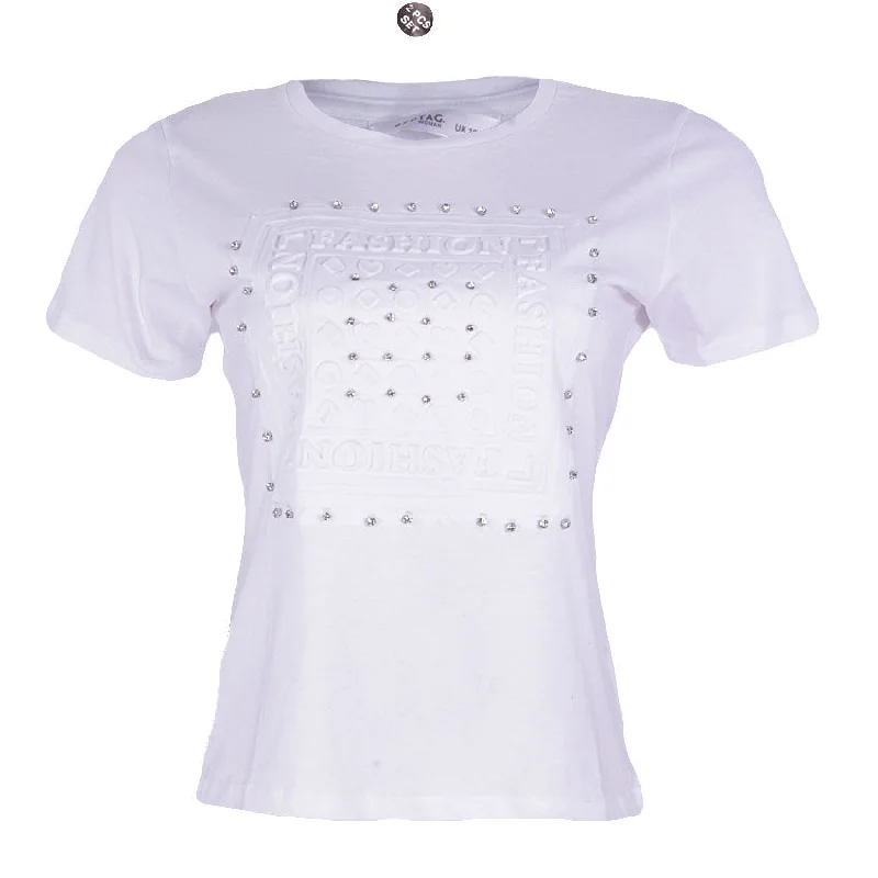 REDTAG White Casual T-Shirt