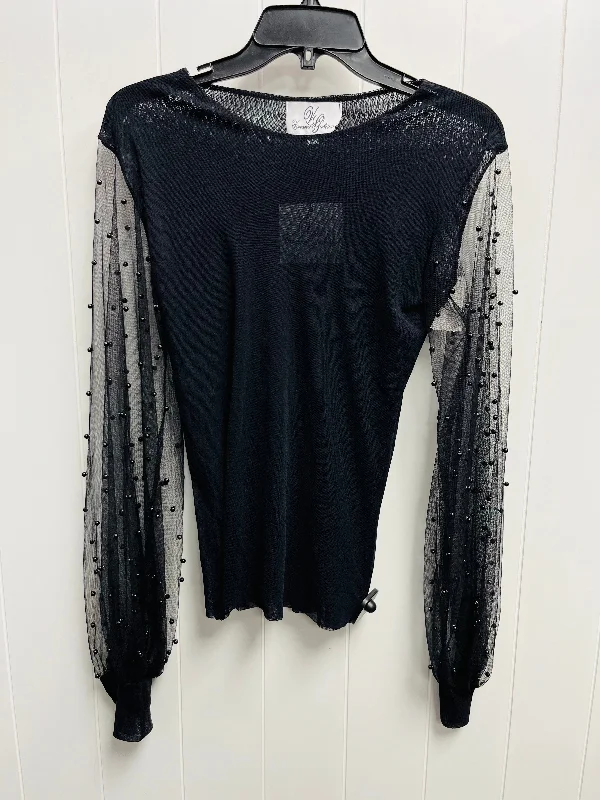 Blouse Long Sleeve By viviana gabeiras In Black, Size: M