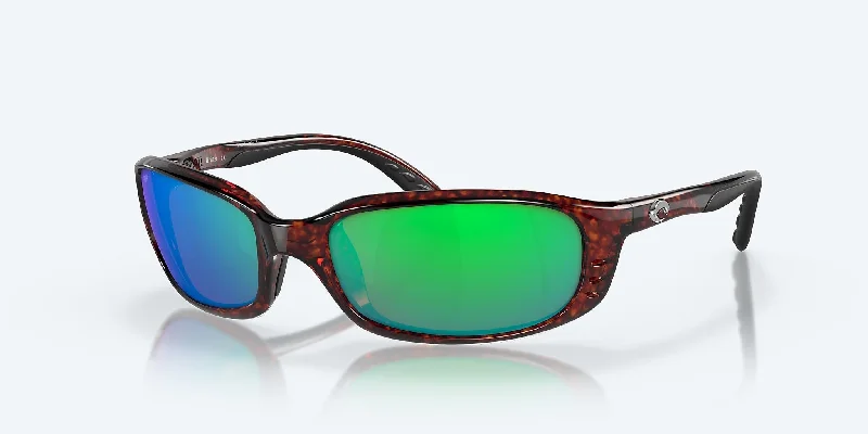 Brine Tortoise Frame with Green Mirror Lens