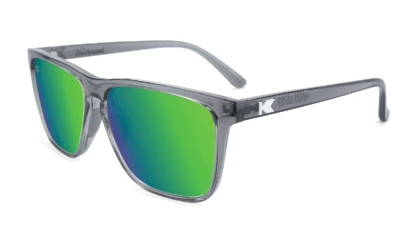 Clear Grey / Green Moonshine Fast Lanes Sport Polarized Sunglasses