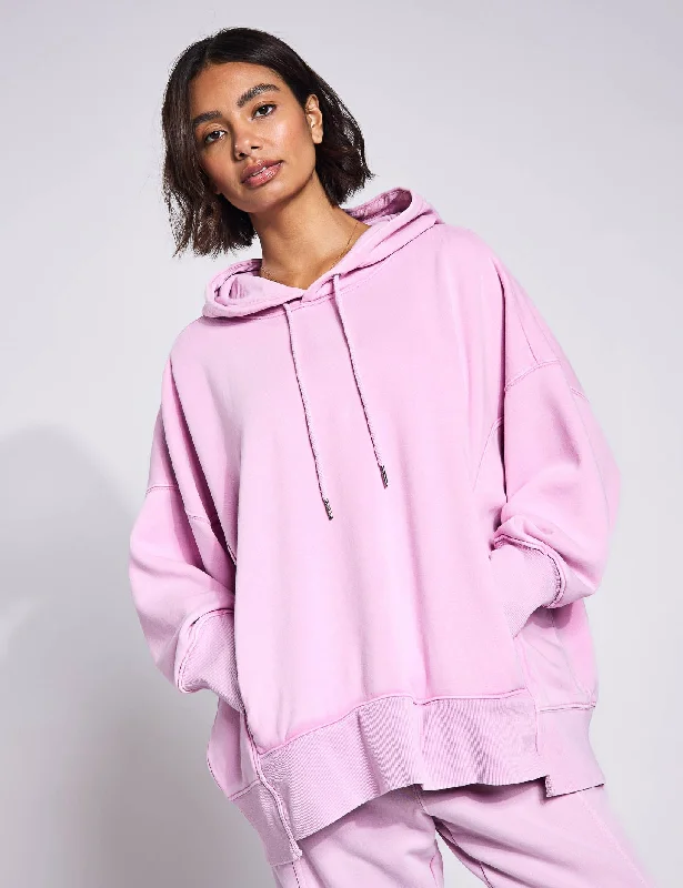 Sprint To The Finish Hoodie - Powder Pink