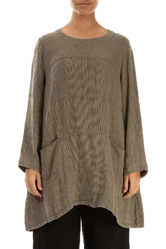 Silver Sage Textured Linen Tunic