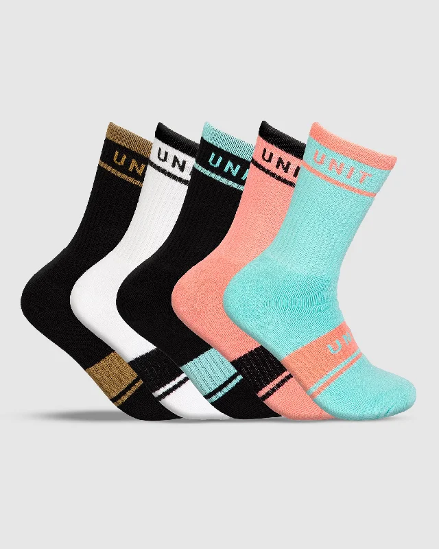 UNIT Equip Hi -Lux Bamboo Socks - 5 Pack